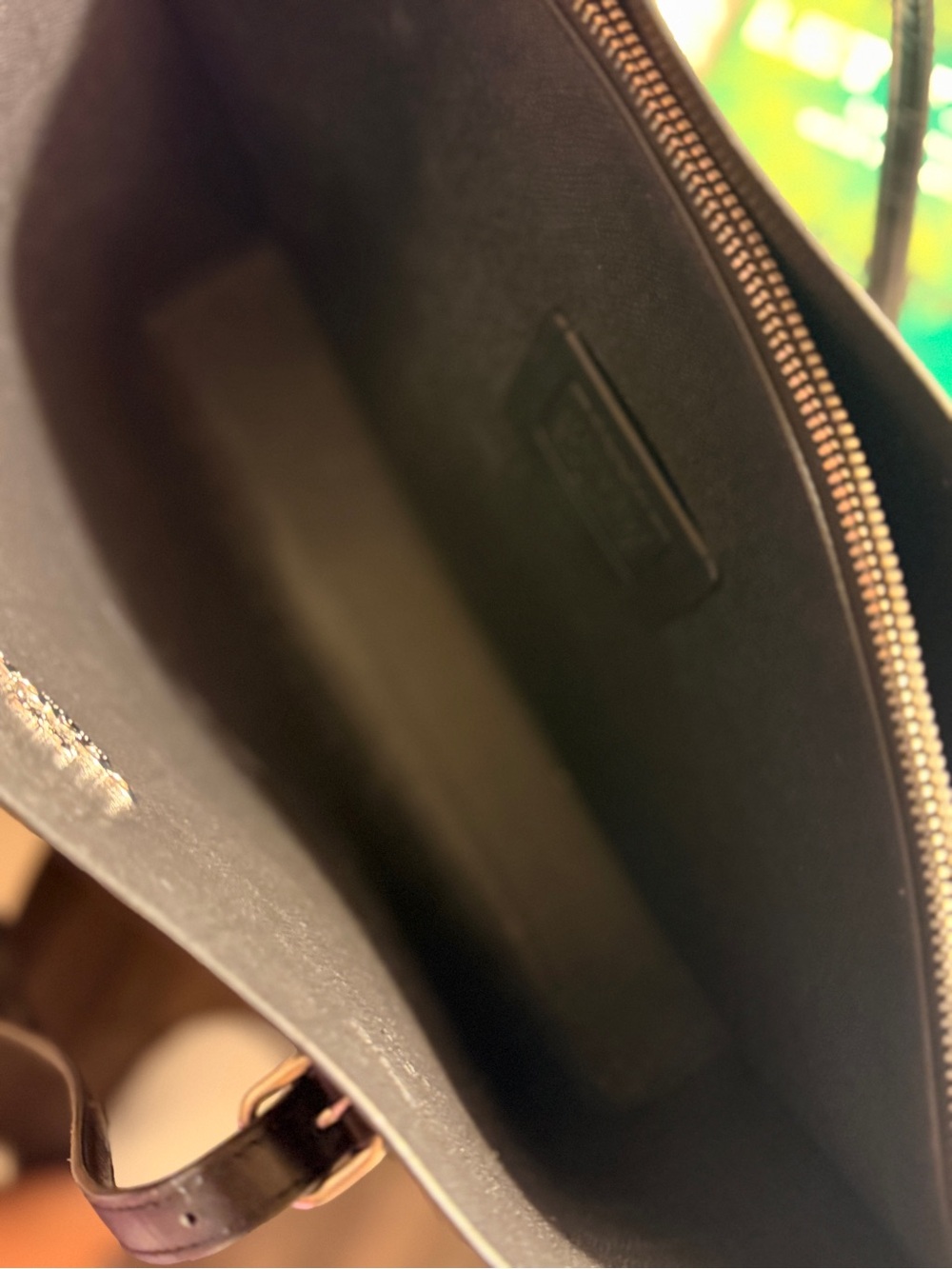 Coach Black Textured Leather Patch Tote - Picture 5 of 10